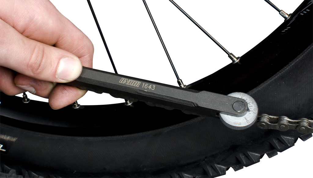 Herramienta indicadora de desgaste de cadena de bicicleta Medidor de cadena  de bicicleta Regla de medición Riel Herramienta de detección de desgaste de  cadena de bicicleta Calibrador de probador de cadena de