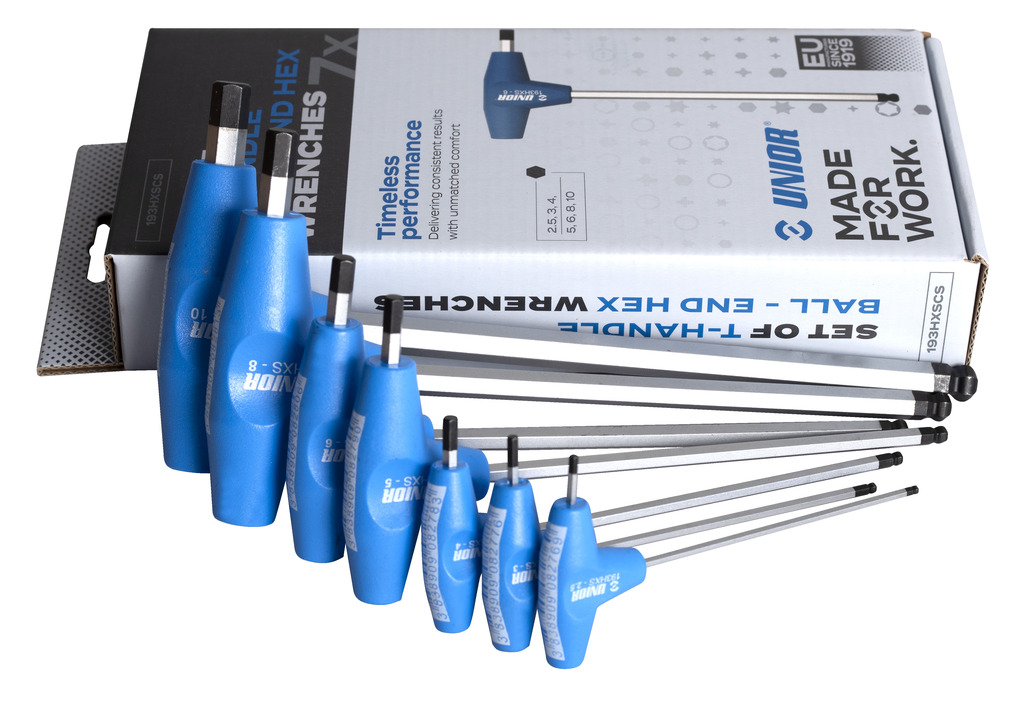 US PRO 16pc T-Handle Hex Ball & Torx Set – B1587 / B1505, Bergen Manufacture, Metric & SAE