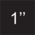 1” point