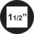 1. 1/2” internal 4-point