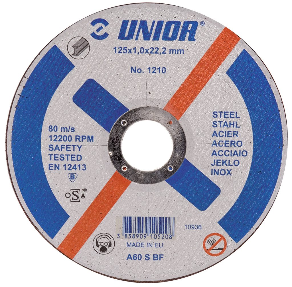 Flat cutting-off wheels, for steel