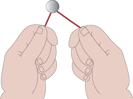 Прекарайте предпазната жица през закопчалката(ите) по подходящия начин. Сега ще имате два края на жицата, готови за усукване.
