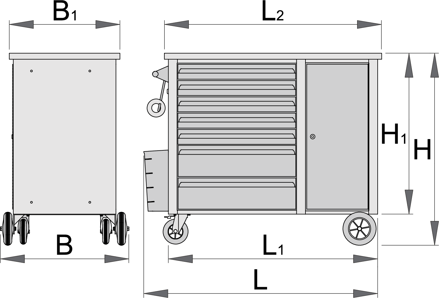 Carrello porta attrezzi Unior 940H2 Ercole per bicicletta